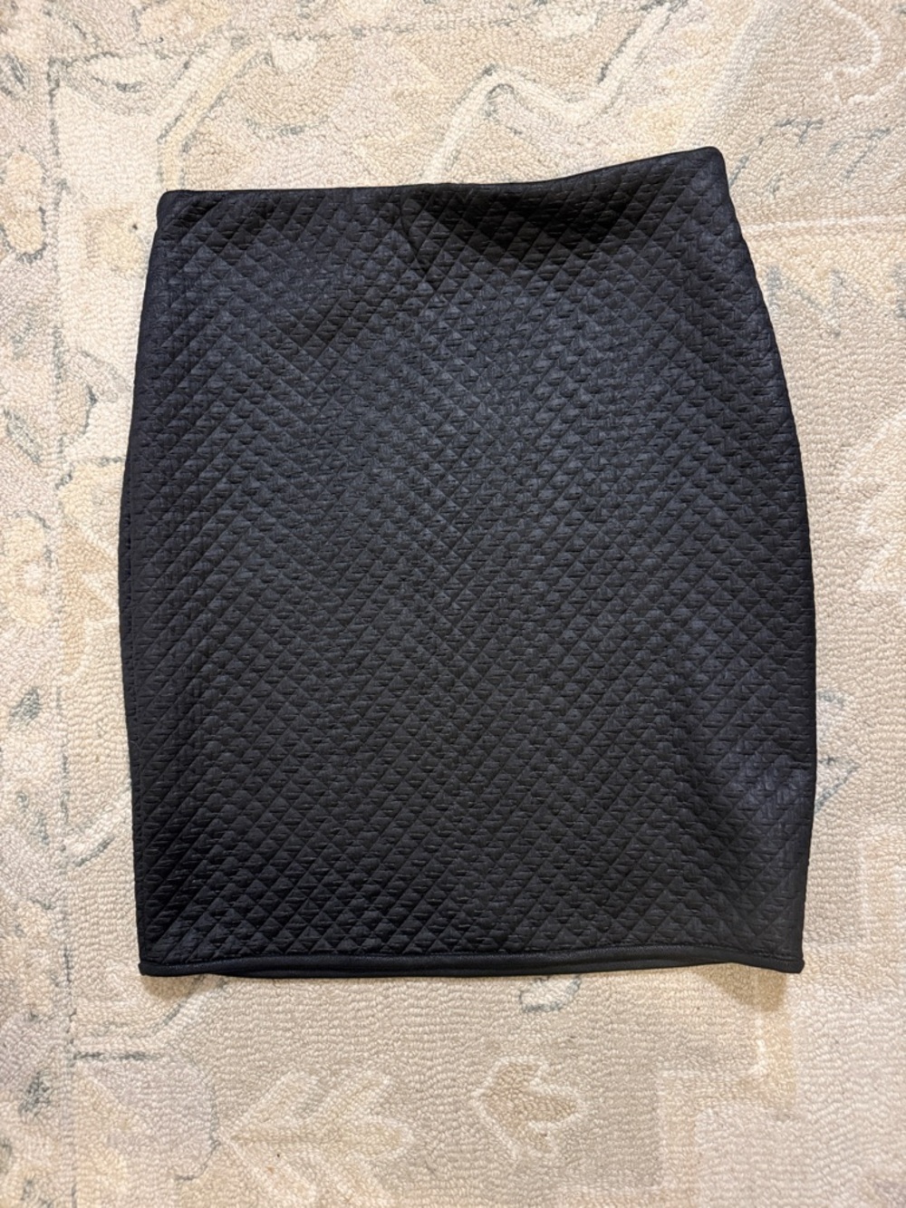 Max Studio Black Quilted Pencil Skirt
